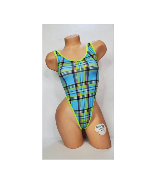 sky-blue-with-neon-green-plaid-with-neon-green-trim-1-piece-bodysuit-size-small sky-blue-with-neon-green-plaid-with-neon-green-trim-1-piece-bodysuit-size-small