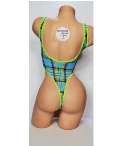 sky-blue-with-neon-green-plaid-with-neon-green-trim-1-piece-bodysuit-size-small