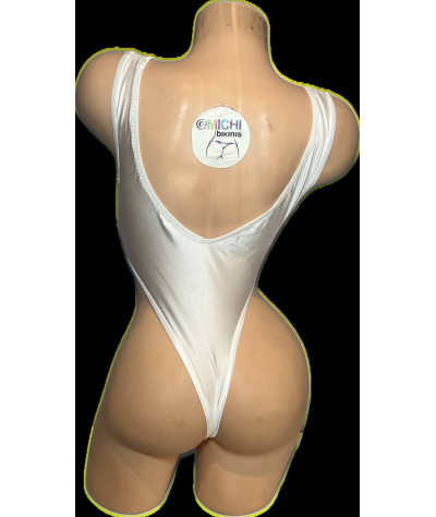 Orgasm Donor White One Piece Bodysuit SMALL