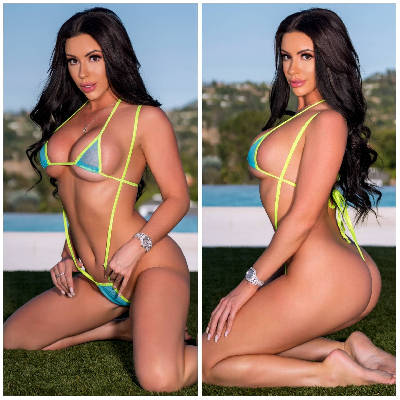 Bright Blue Mesh (Very Sheer) with Your Choice Trim Color  2 Piece Micro Bikini Set-18