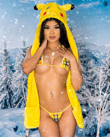 Yellow & Red Plaid with Your Choice Trim Color 2 Piece Micro String Bikini Set One Size-1