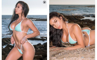 Mint Green with Your Choice Trim Color 2 Piece Micro Bikini Set-7