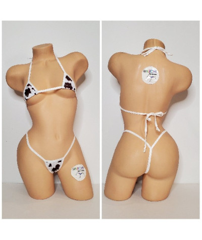 brown cow micro bikini tiny bikini string bikini beachwear