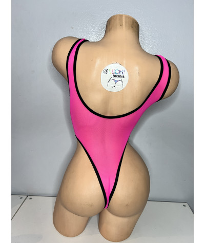 hot-pink-mesh-with-your-choice-trim-color-very-sheer-1-piece-bodysuit-size-small