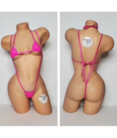 hot-pink-mesh-with-your-choice-trim-color-scrunch-butt-2-piece-micro-string-bikini-set-one-size