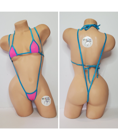 hot-pink-mesh-with-your-choice-trim-color-scrunch-butt-2-piece-micro-string-bikini-set-one-size
