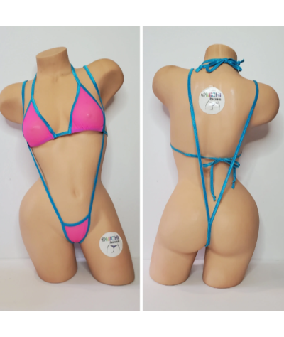 hot-pink-mesh-with-your-choice-trim-color-scrunch-butt-2-piece-micro-string-bikini-set-one-size