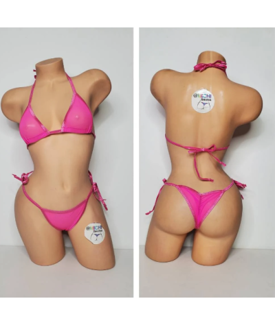 hot-pink-mesh-with-your-choice-trim-color-scrunch-butt-2-piece-micro-string-bikini-set-one-size