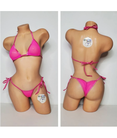 hot-pink-mesh-with-your-choice-trim-color-scrunch-butt-2-piece-micro-string-bikini-set-one-size
