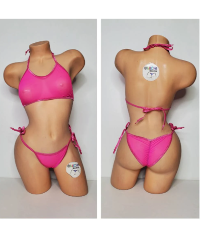 hot-pink-mesh-with-your-choice-trim-color-scrunch-butt-2-piece-micro-string-bikini-set-one-size