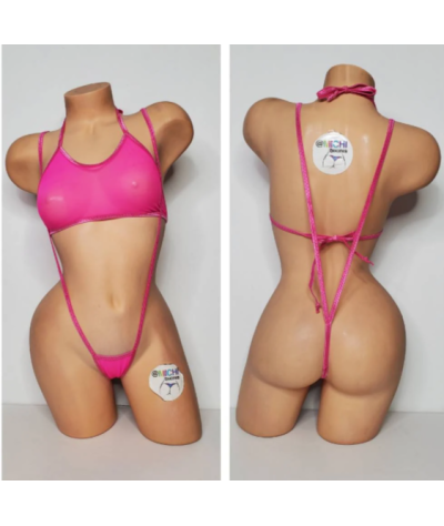 hot-pink-mesh-with-your-choice-trim-color-scrunch-butt-2-piece-micro-string-bikini-set-one-size