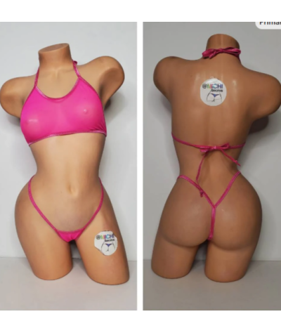 hot-pink-mesh-with-your-choice-trim-color-scrunch-butt-2-piece-micro-string-bikini-set-one-size