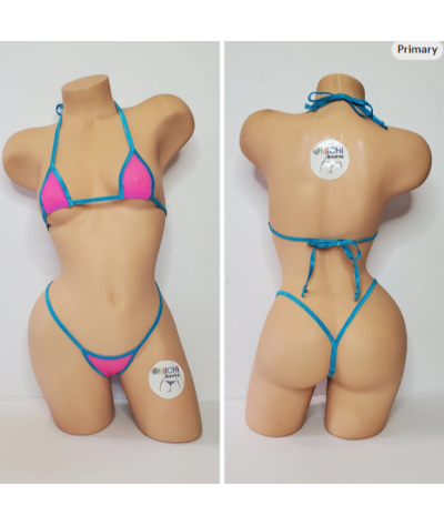 hot-pink-mesh-with-your-choice-trim-color-scrunch-butt-2-piece-micro-string-bikini-set-one-size