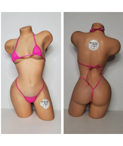 hot-pink-mesh-with-your-choice-trim-color-scrunch-butt-2-piece-micro-string-bikini-set-one-size