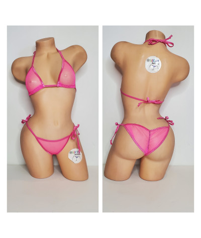 hot-pink-medium-hole-fishnet-very-sheer-w-your-choice-trim-color-2-piece-micro-bikini-set