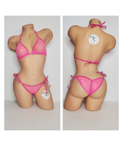 hot-pink-medium-hole-fishnet-very-sheer-w-your-choice-trim-color-2-piece-micro-bikini-set
