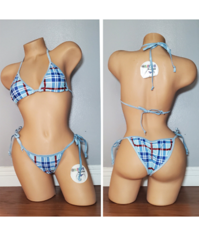 baby-blue-red-plaid-w-baby-blue-trim-medium-coverage-top-scrunch-butt-bottoms-2-piece-micro-string-bikini-set-one-size