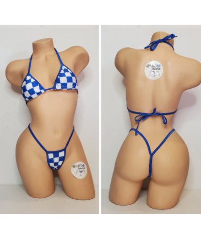 blue-white-big-checker-pattern-w-your-choice-trim-color2-piece-micro-string-bikini-set-one-size