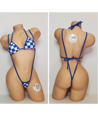 blue-white-big-checker-pattern-w-your-choice-trim-color2-piece-micro-string-bikini-set-one-size