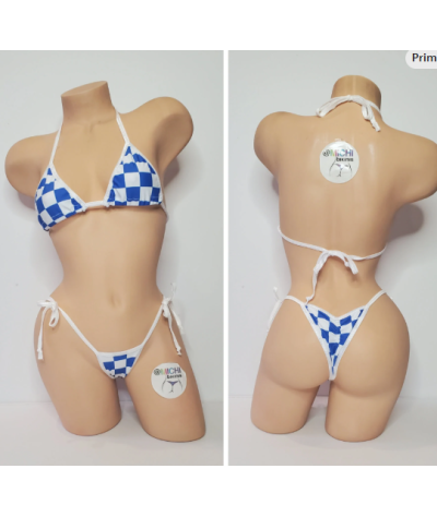blue-white-big-checker-pattern-w-your-choice-trim-color2-piece-micro-string-bikini-set-one-size