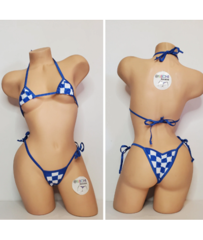 blue-white-big-checker-pattern-w-your-choice-trim-color2-piece-micro-string-bikini-set-one-size