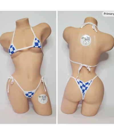 blue-white-big-checker-pattern-w-your-choice-trim-color2-piece-micro-string-bikini-set-one-size