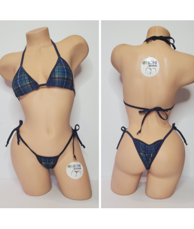 navy-plaid-pattern-w-your-choice-trim-color-2-piece-micro-bikini-set-one-size