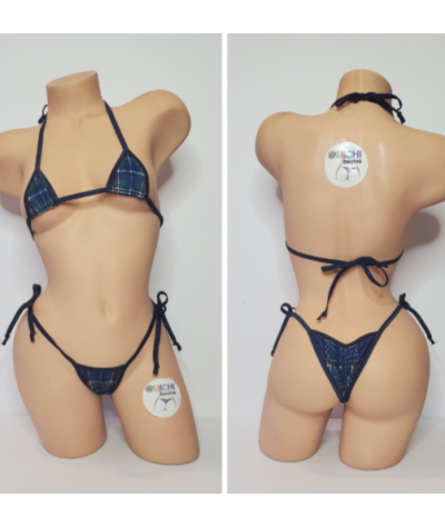 navy-plaid-pattern-w-your-choice-trim-color-2-piece-micro-bikini-set-one-size