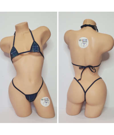 navy-plaid-pattern-w-your-choice-trim-color-2-piece-micro-bikini-set-one-size