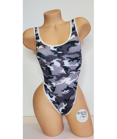 black-grey-and-white-camouflage-with-white-trim-1-piece-bodysuit-size-small