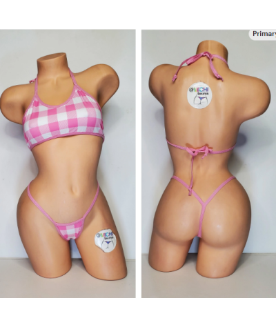 dusty-pink-white-big-checker-pattern-w-dusty-pink-trim-2-piece-micro-string-bikini-set-one-size
