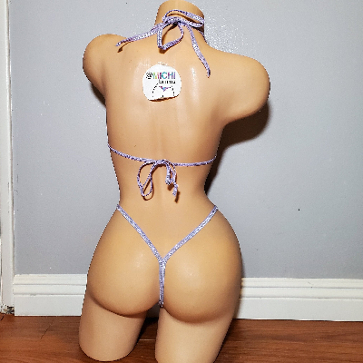 Holographic White w Your Choice Trim Color  2 Piece Micro Bikini Set-1